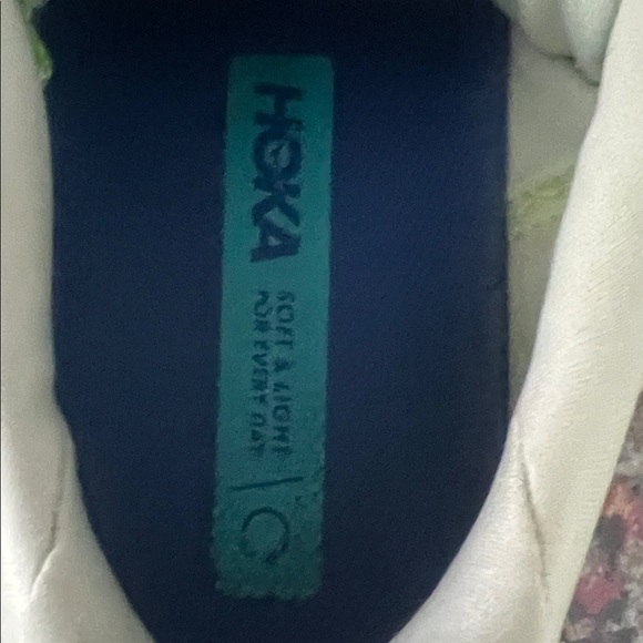 Hoka Clifton 8 Women's Blue and White Athletic Shoes - Picture 5 of 5